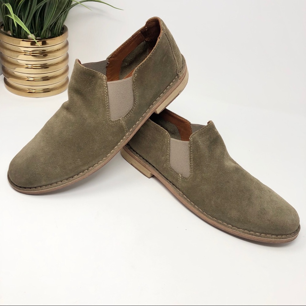 Vince Suede Slip In Mia Bootie Loafers Sz 10